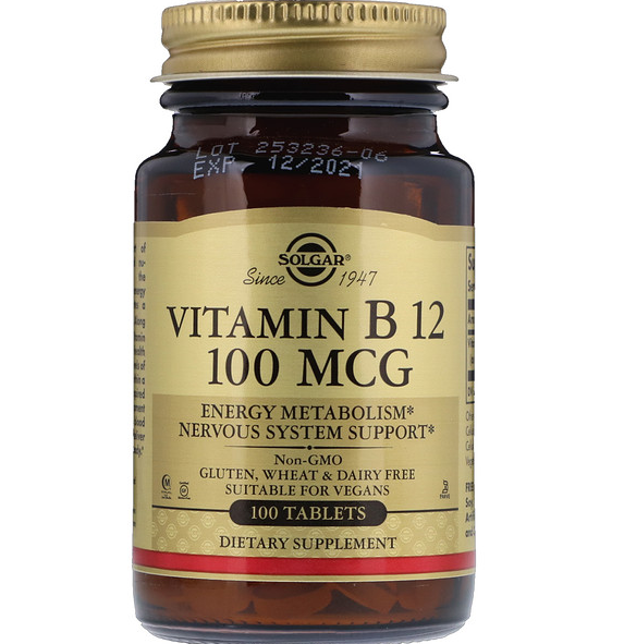 Solgar vitamin b12 100 mcg