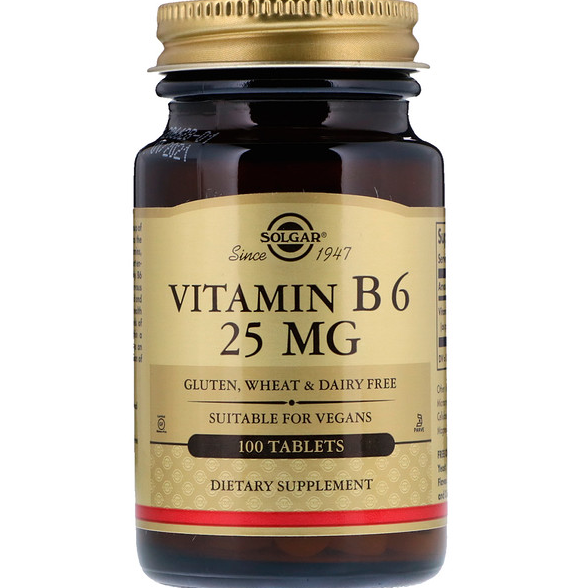 Solgar vitamin b6 25 mg